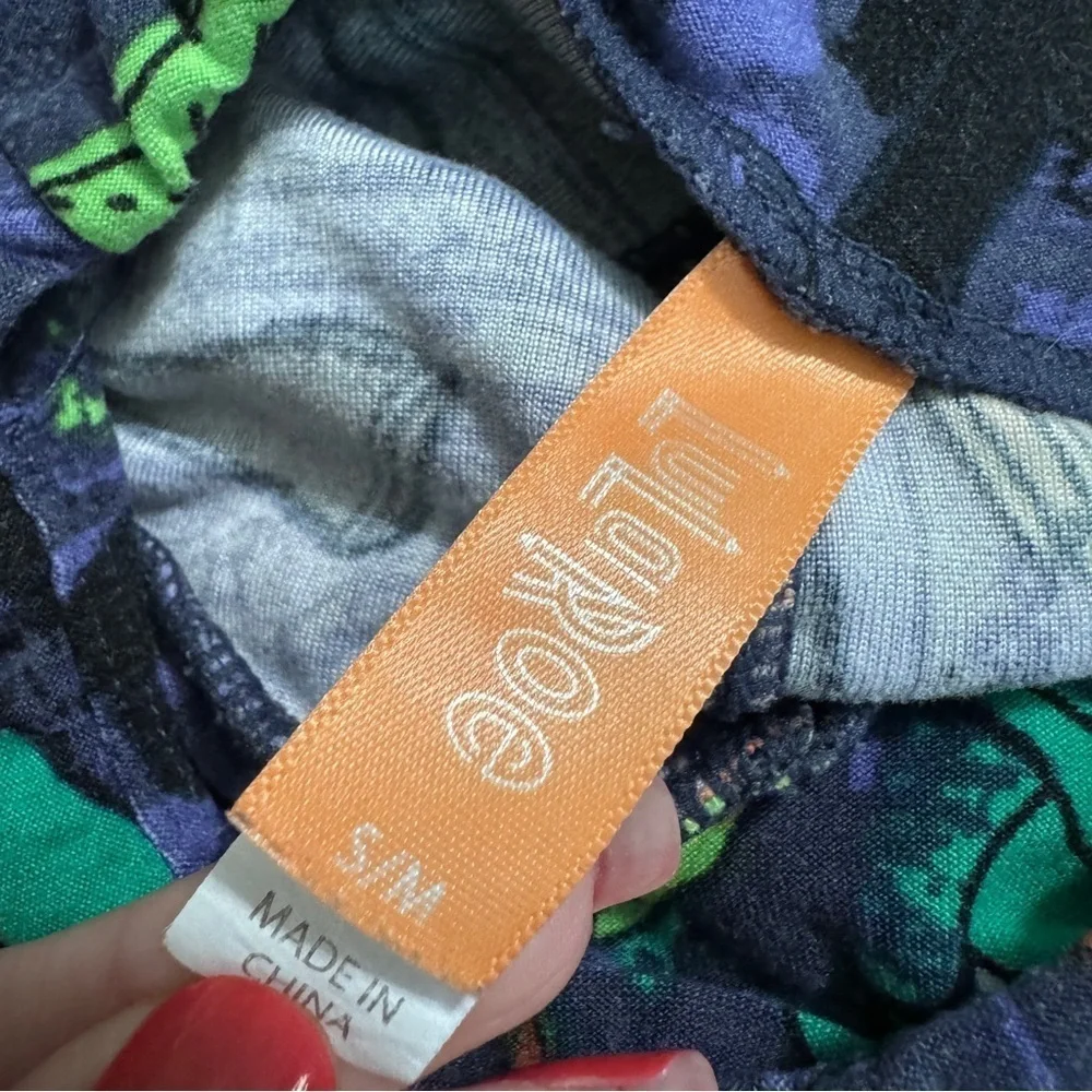 LulaRoe Halloween Kids Leggings Witch Goblin Mask Broom S/M